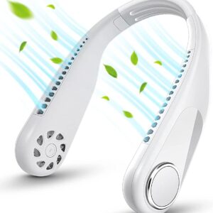 Mini Neck Portable No Bladeless Hanging Neck Rechargeable Air Cooler Mini Summer Sport Fan (Random Colors)