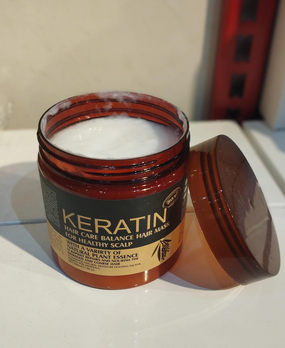 Keratin Hair Care Balance Hair Mask for Healthy Scalp 500ml Wsooq