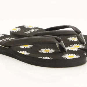009 Ladies Flower Print Daisy Flip Flop Slippers for girls & Womens