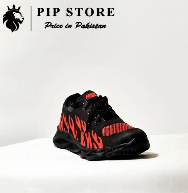 Men's Rubber Comfortable Joggers , Red Fire - Image 7