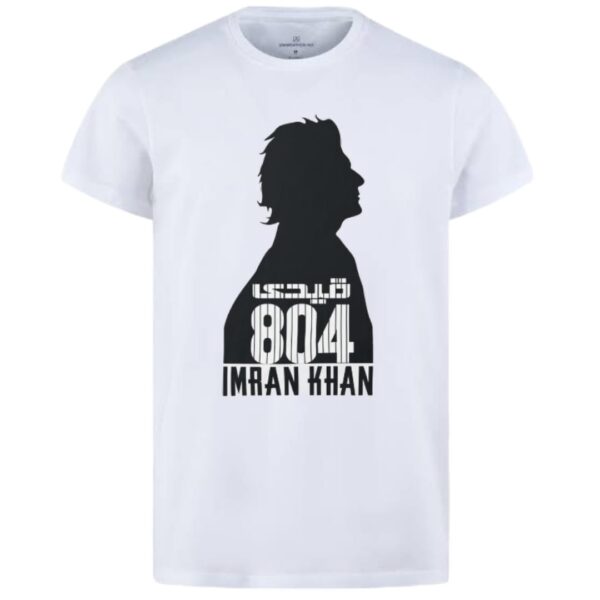 Qaidi 804 Imran Khan Stylish White T-Shirt – Best Quality T-Shirts For Boys | T-Shirt For Men | Printed T-Shirts - Qaidi 804 Imran Khan T-Shirts 