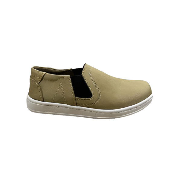 Neubic cow leather sneakers for Men (Beige) - Image 3